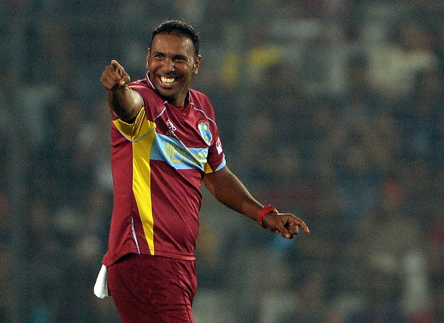 Samuel Badree's 4 for 15 were the best by a West Indies bowler in World T20