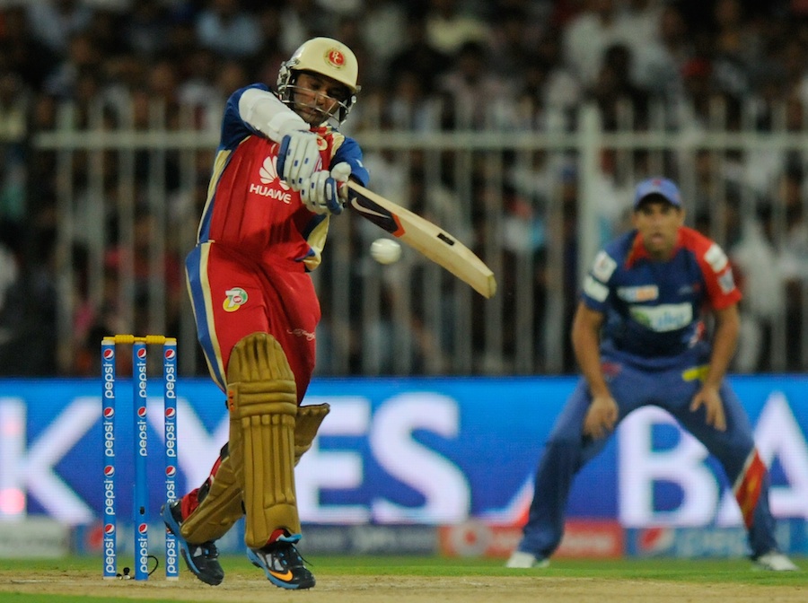 Parthiv Patel pulls during a feisty innings
