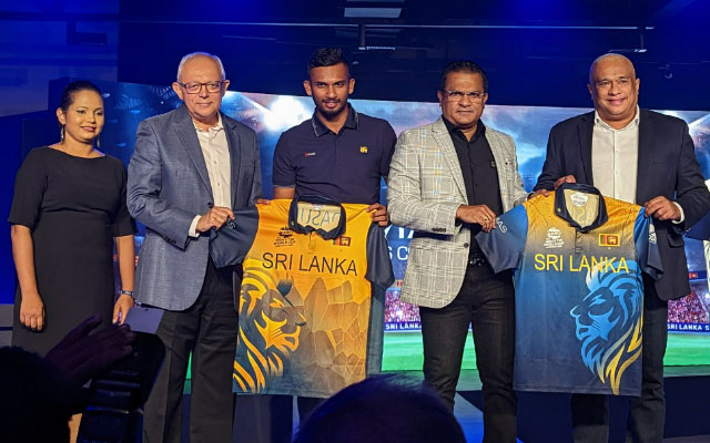 Dasun Shanaka with Sri Lanka Jersey for T20 World Cup