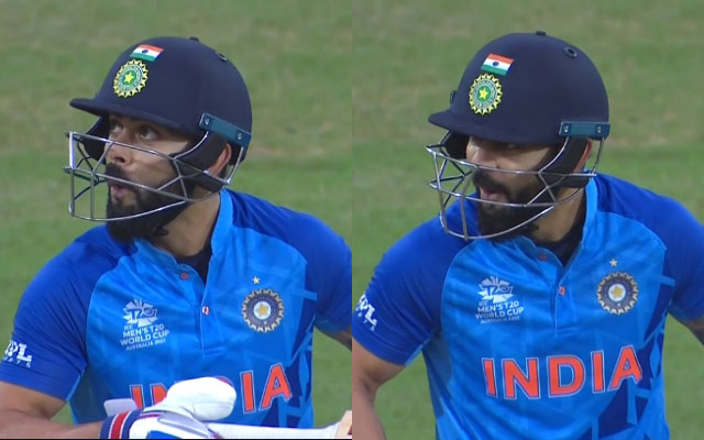 Virat Kohli's reaction