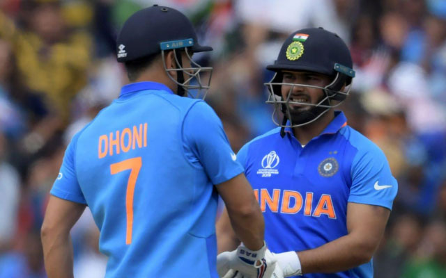 MS Dhoni and Rishabh Pant