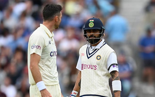 Virat Kohli and James Anderson