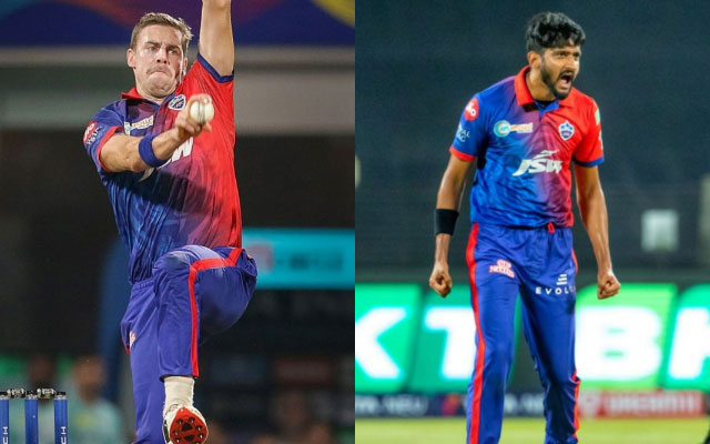 Anrich Nortje and Khaleel Ahmed