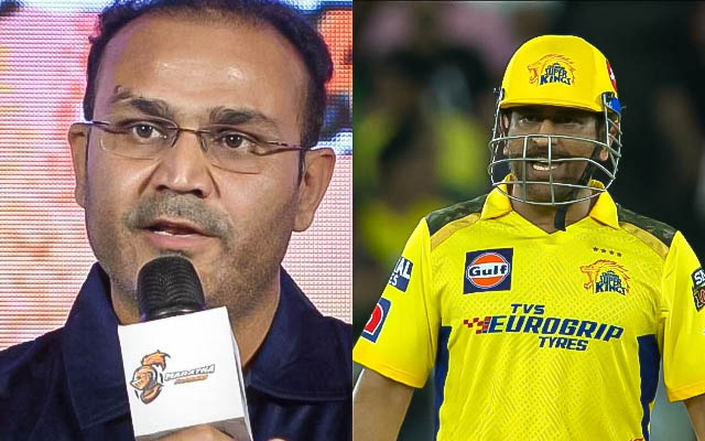 Virender Sehwag und Dhoni Kampf