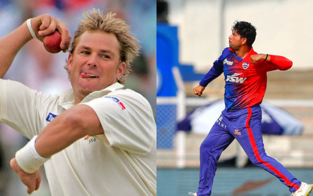 Shane Warne and Kuldeep Yadav