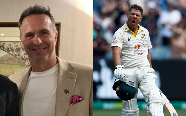 Michael Vaughan and David Warner