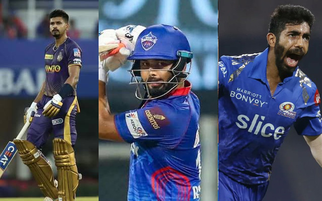 Shreyas Iyer, Rishabh Pant and Jasprit Bumrah