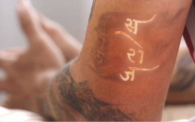 Virat Kohli Tattoo.