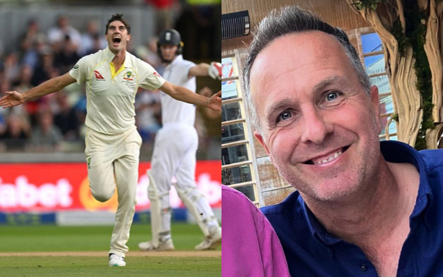 Pat Cummins and Michael Vaughan