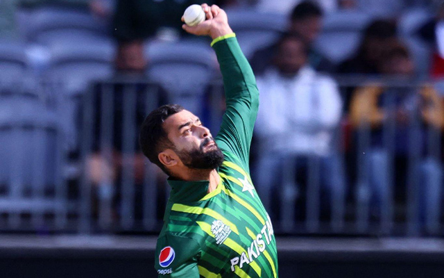 Mohammad Nawaz Bowling.