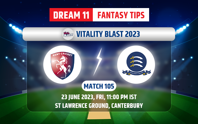 Kent vs Middlesex Dream11 Team Today