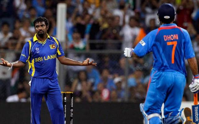 MS Dhoni and Muttiah Muralitharan