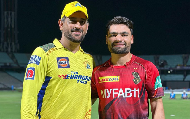 MS Dhoni and Rinku Singh