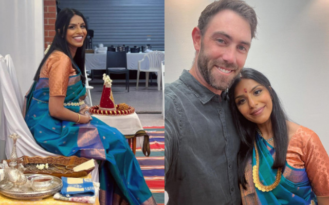 Glenn Maxwell with his Wife