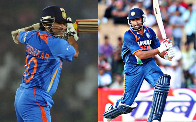 Sachin Tendulkar and Rohit Sharma