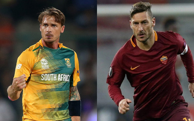 Dale Steyn and Francesco Totti