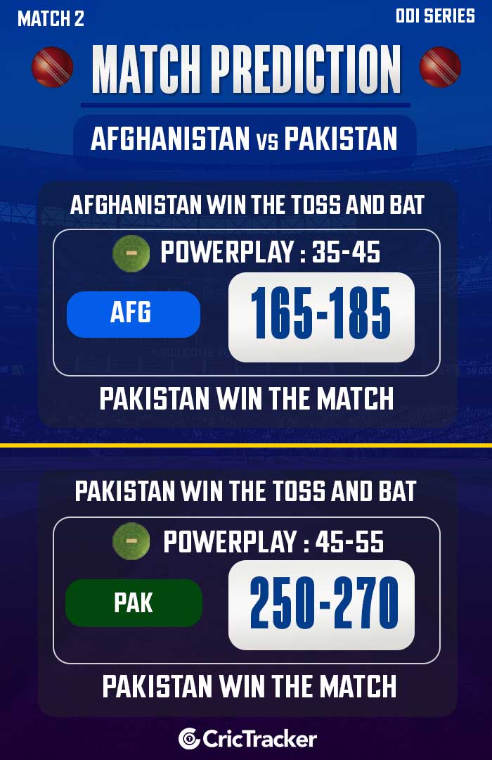 AFG vs PAK Match Prediction Who will win today’s 2nd ODI match