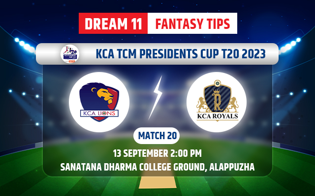 KCA Lions vs KCA Royals Dream11 Team Today