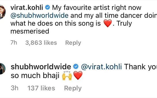 Shubh And Virat Kohli