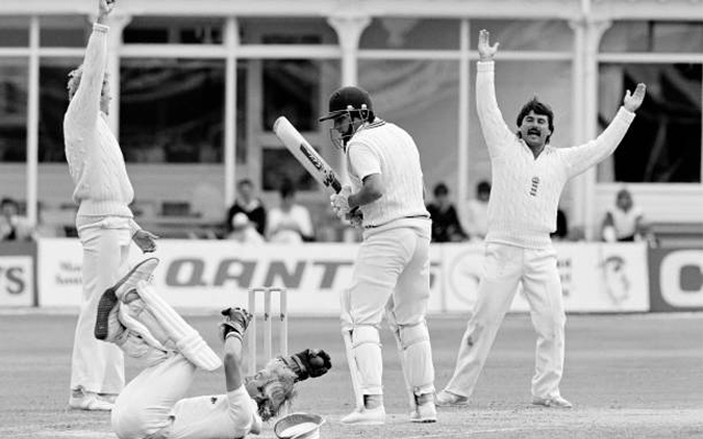 Martin Snedden against England in 1983.