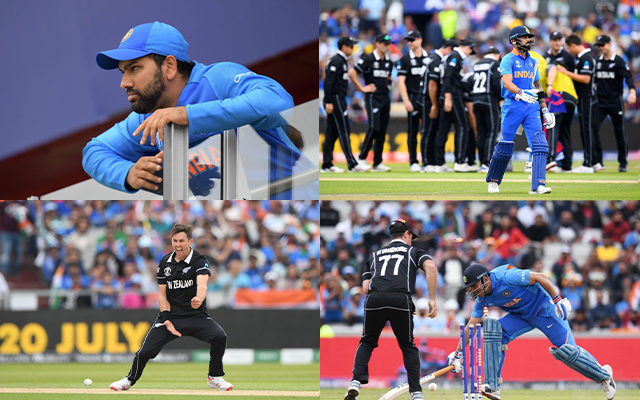 Rohit, Virat, Dhoni and Boult. (Photo Source: DIBYANGSHU SARKAR/AFP via Getty Images) 