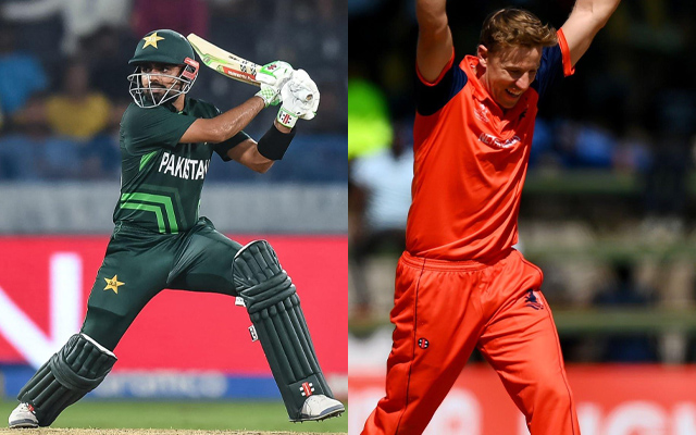 Babar Azam and  Logan Van Beek