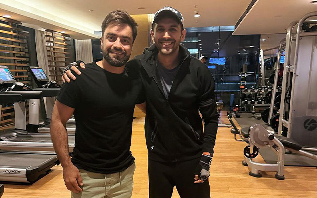 Rashid Khan and Kartik Aryan