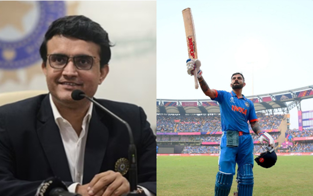 Sourav Ganguly and Virat Kohli