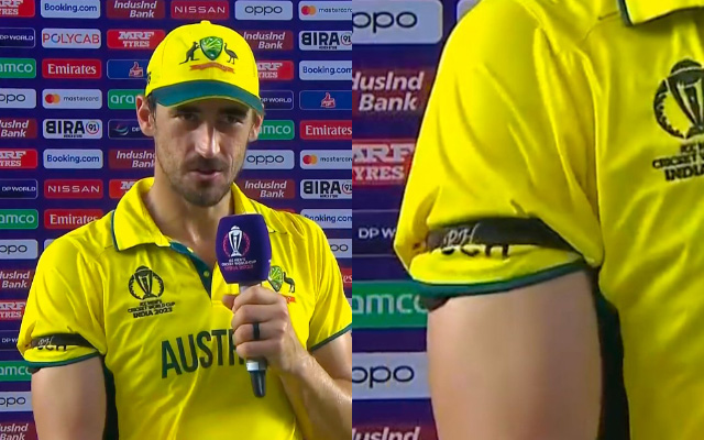 ODI World Cup 2023: Mitchell Starc wore black ‘PH’ armband in final to honour Phillip Hughes
