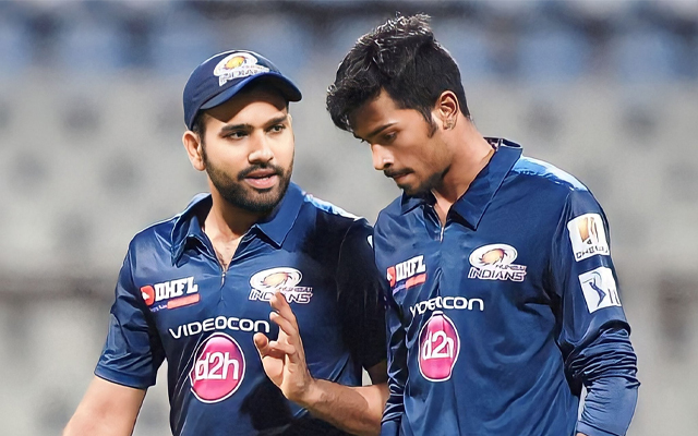 Rohit Sharma and Hardik Pandya in Mumbai Indians.