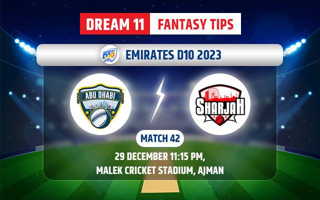 Abu Dhabi vs Sharjah Dream11 Team Today
