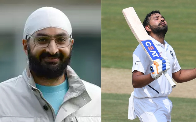 Monty Panesar and Rohit Sharma