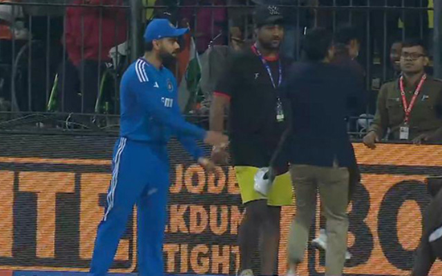 Watch: Fan barges into field to hug Virat Kohli, video of the moment ...