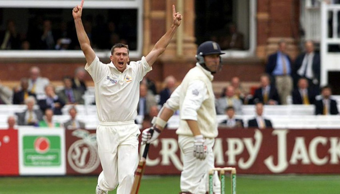 Glenn McGrath and Michael Atherton