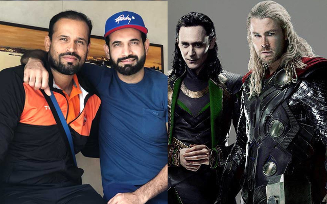 Irfan Pathan Yusuf Pathan and Thor loki: Cricket Pairs That Resemble Marvel Superhero Duos