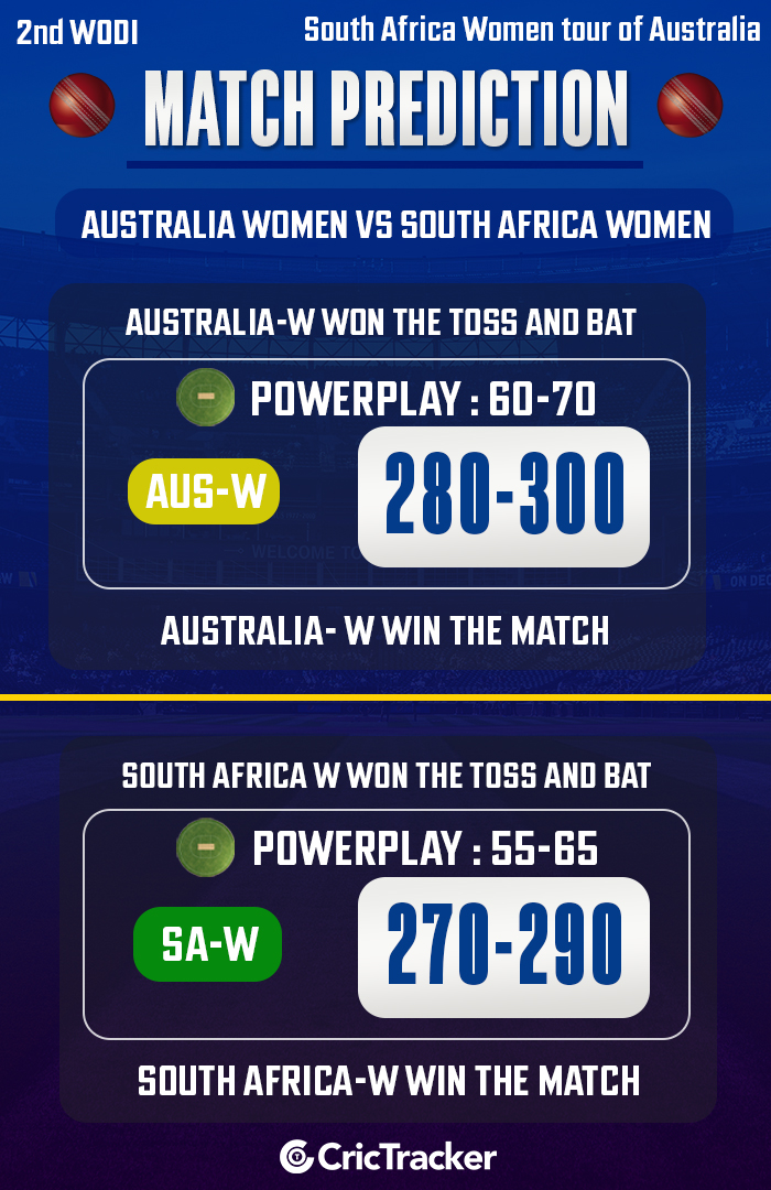 AUS-W vs SA-W Match Prediction: Who will win today’s 2nd ODI match? 