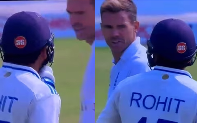 Rohit Sharma and James Anderson