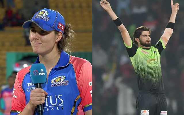 Natalie Sciver-Brunt and Shaheen Shah Afridi