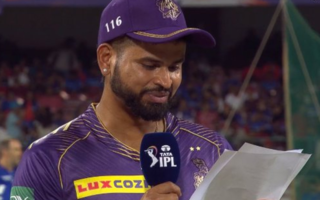 IPL 2024: Shreyas Iyer forgets KKR's Playing XI at the toss ahead of clash against RCB
