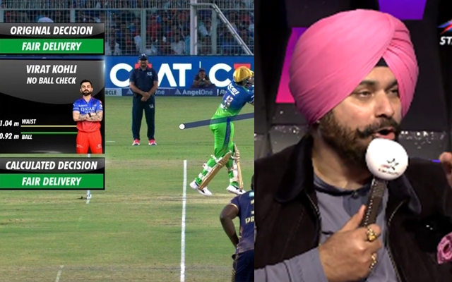 'Against the spirit of the game' - Navjot Singh Sidhu extends support to Kohli after controversial dismissal vs KKR