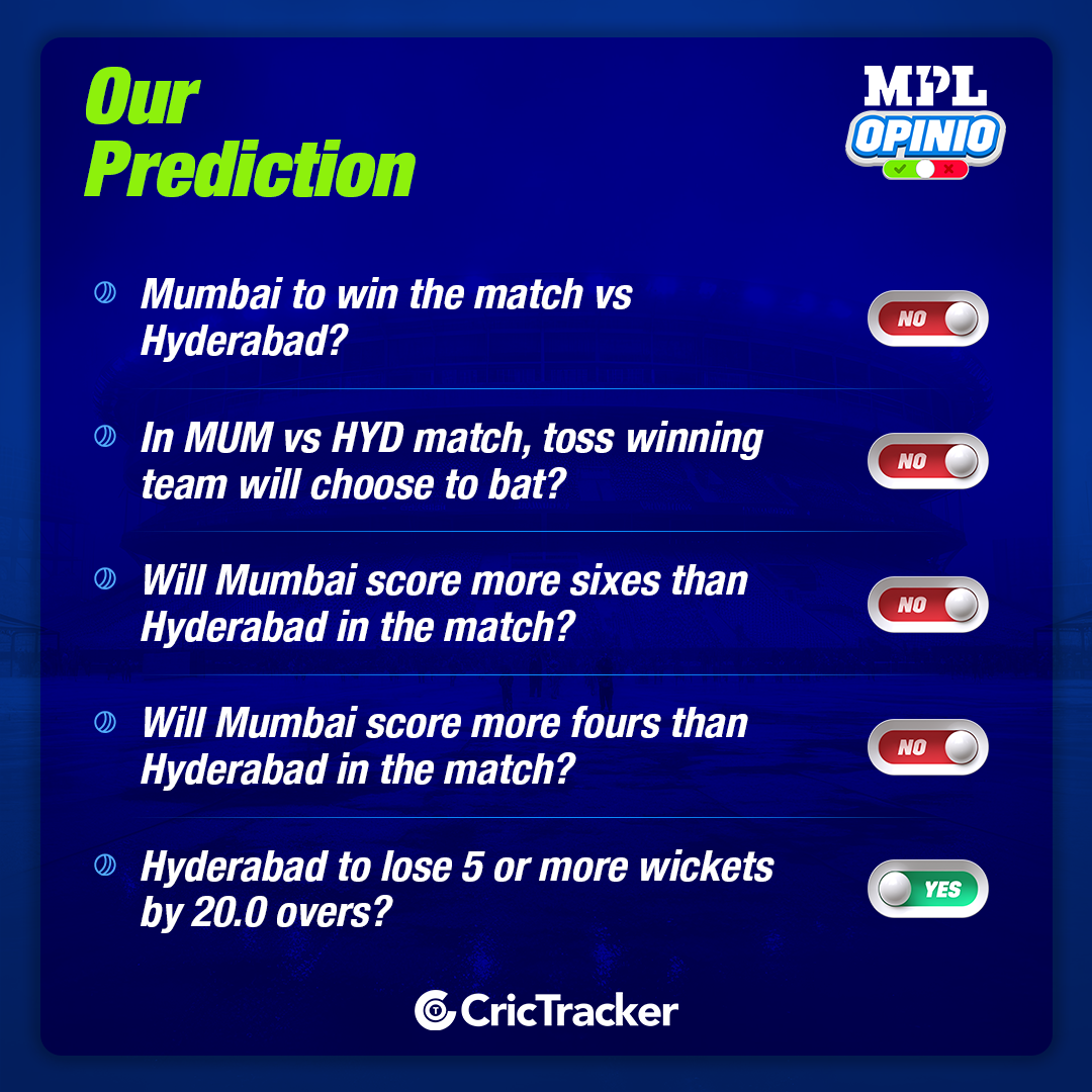 MUM vs CHE MPL Opinio Prediction - Who will win today match?