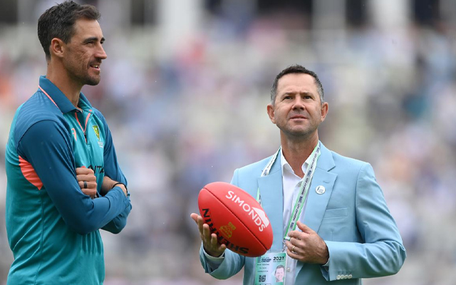 Ricky Ponting and Mitchell Starc