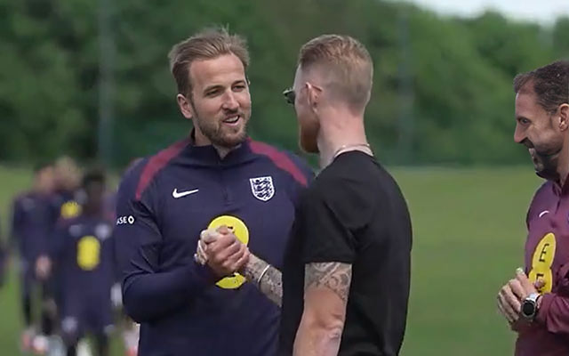 Watch: Ben Stokes meets England national football team ahead of Euro 2024, video goes viral