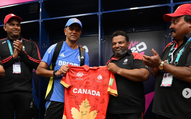 T20 World Cup 2024: Rahul Dravid pays surprise visit to Canada after washout
