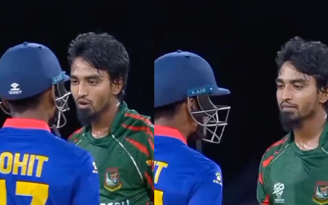 WATCH: Rohit Paudel, Tanzim Hasan Sakib engage in heated moment during ...