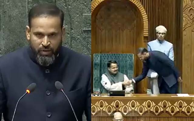 Watch: Yusuf Pathan takes oath in Lok Sabha as Baharampore MP