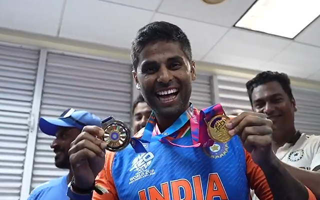 T20 World Cup 2024: Suryakumar Yadav receives fielding medal from Jay Shah for match-defining catch in Barbados