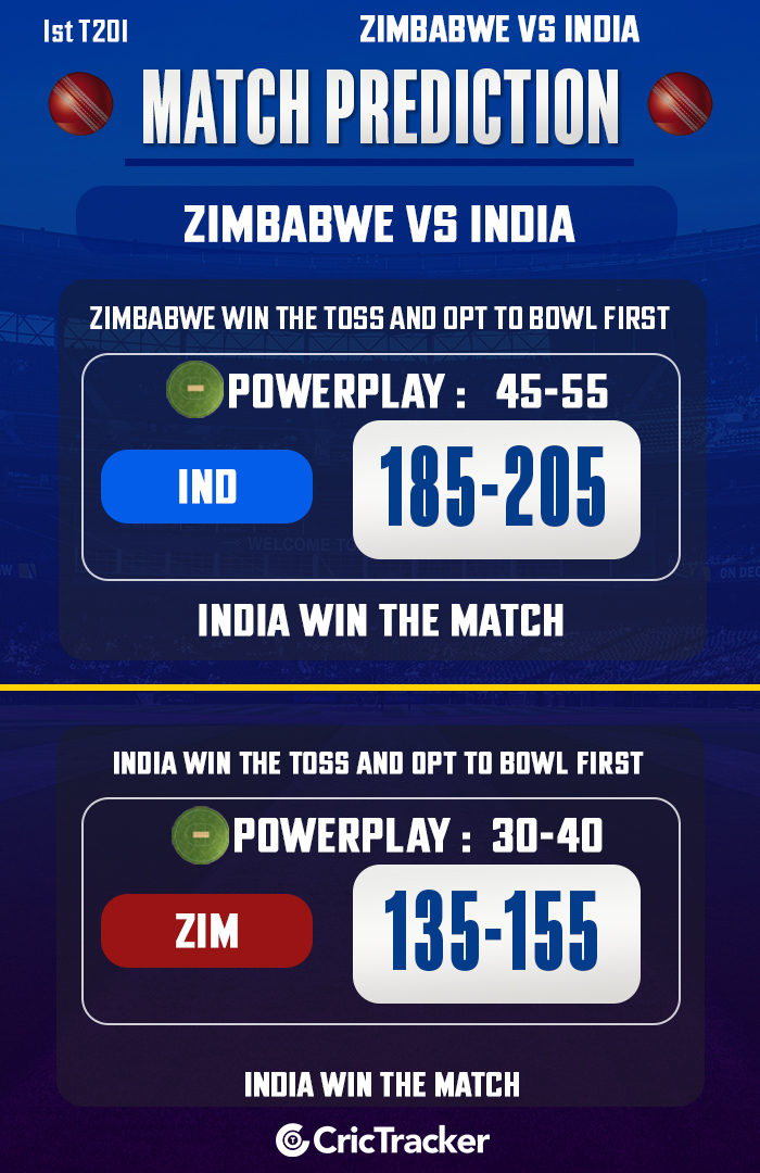 IND vs ZIM Match Prediction: Who will win today’s 1st T20I match?