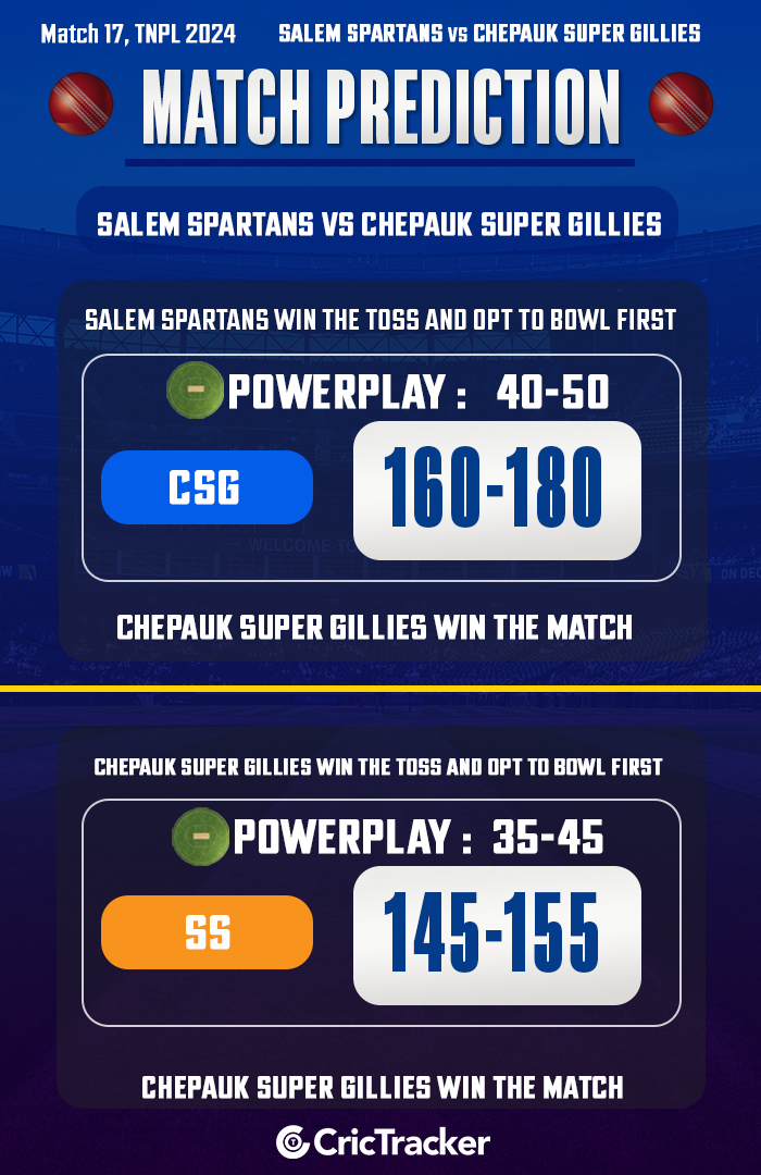 Salem Spartans vs Chepauk Super Gillies