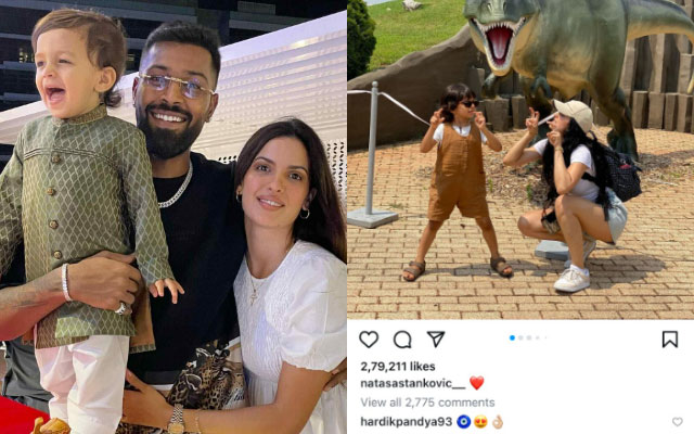 Hardik Pandya reacts publicly for first time post separation on Natasa Stankovic’s post, image goes viral